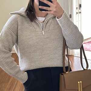 Gerard Darel Quarter Zip Sweater